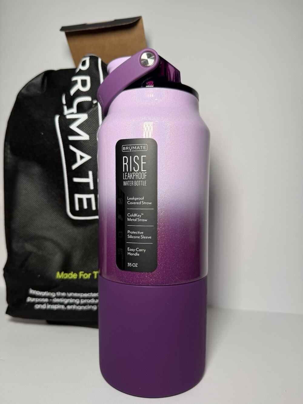 BruMate Limited Edition VIOLET CRUSH 35oz Rise Tumbler Water Bottle BNWT BNIB